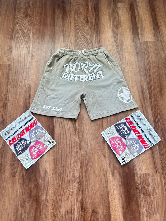 "Born Different" Shorts (Grey)