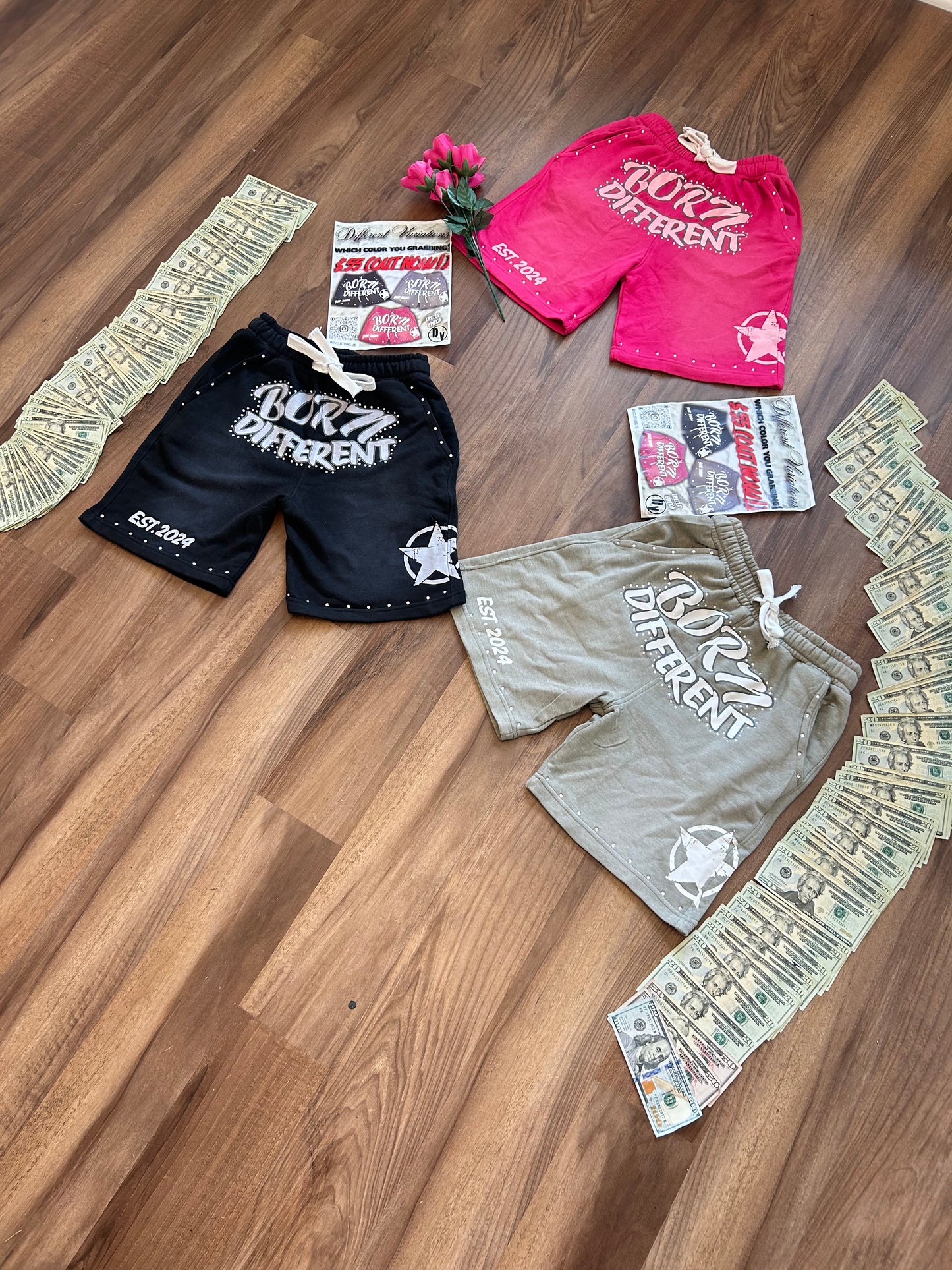 “Born Different” Shorts (Black)