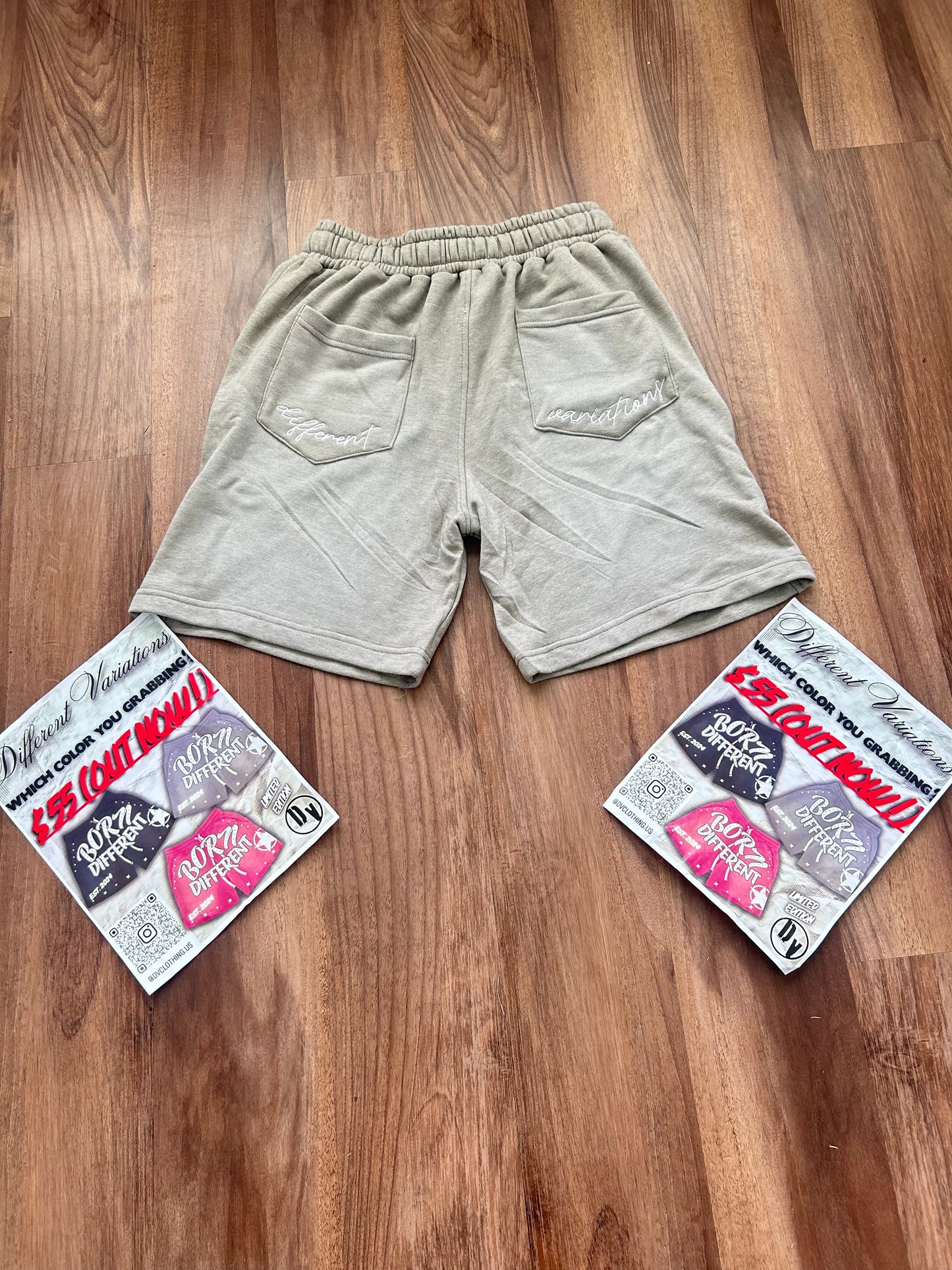 "Born Different" Shorts (Grey)