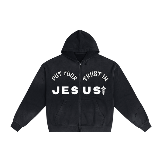 PUT YOUR TRUST IN JESUS ZIPUP JACKET
