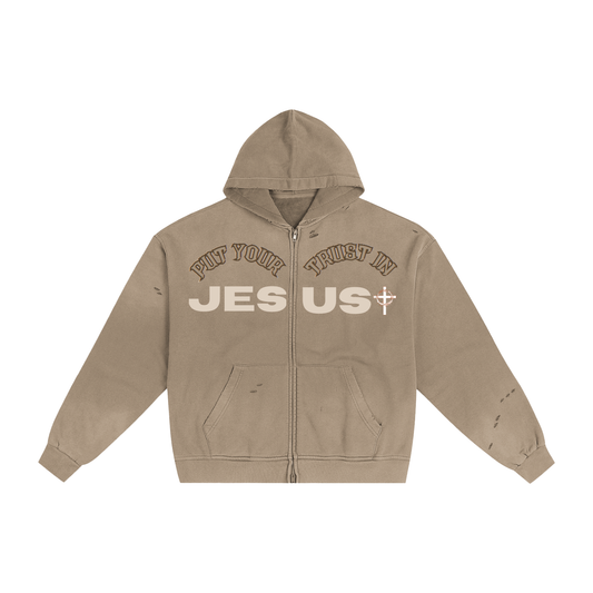 PUT YOUR TRUST IN JESUS ZIPUP JACKET